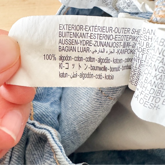 Zara Women's High Waist Light Blue Jean Shorts Size 4 - Picture 6 of 7
